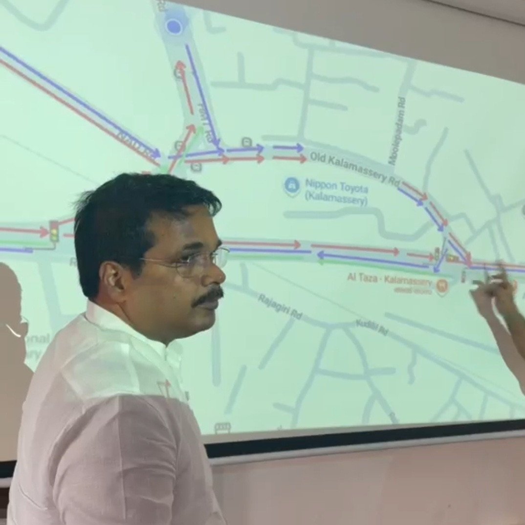 കളമശ്ശേരിയിലെ ഗതാഗത കുരുക്കിന്  പരിഹാരം നിർദേശിച്ച് മന്ത്രി വി.ഇ അബ്ദുൽ ഗഫൂർ