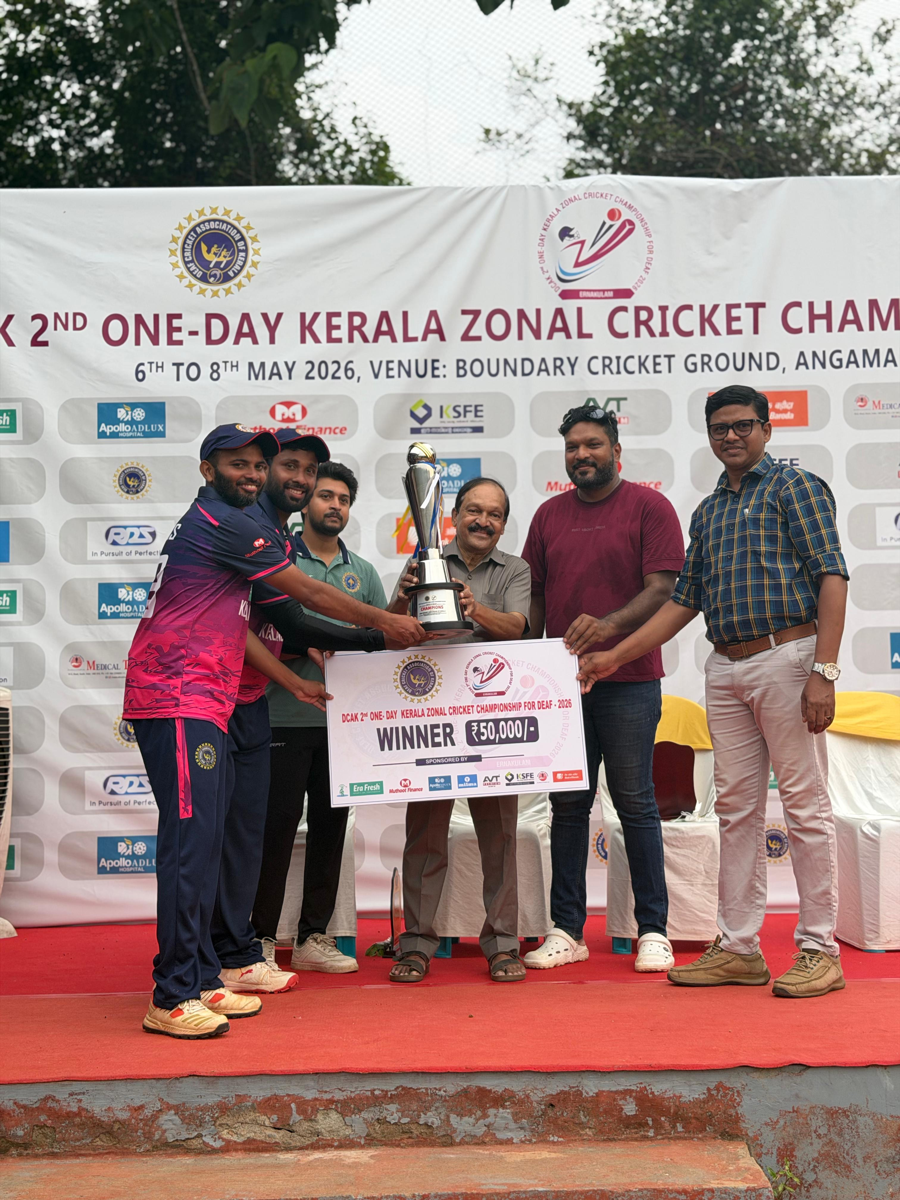 രണ്ടാമത് ഡെഫ് കേരള ഏകദിന സോണല്‍ ക്രിക്കറ്റ് ചാമ്പ്യന്‍ഷിപ്പ് സമാപിച്ചു