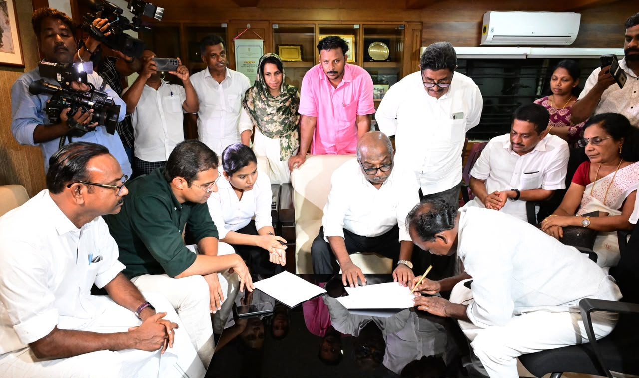 പര്യത്തുകാവ് ഭൂമി തർക്കത്തിന് ശുഭ പര്യവസാനം; ഇരുവിഭാഗങ്ങളും സമ്മതപത്രത്തിൽ ഒപ്പുവെച്ചു