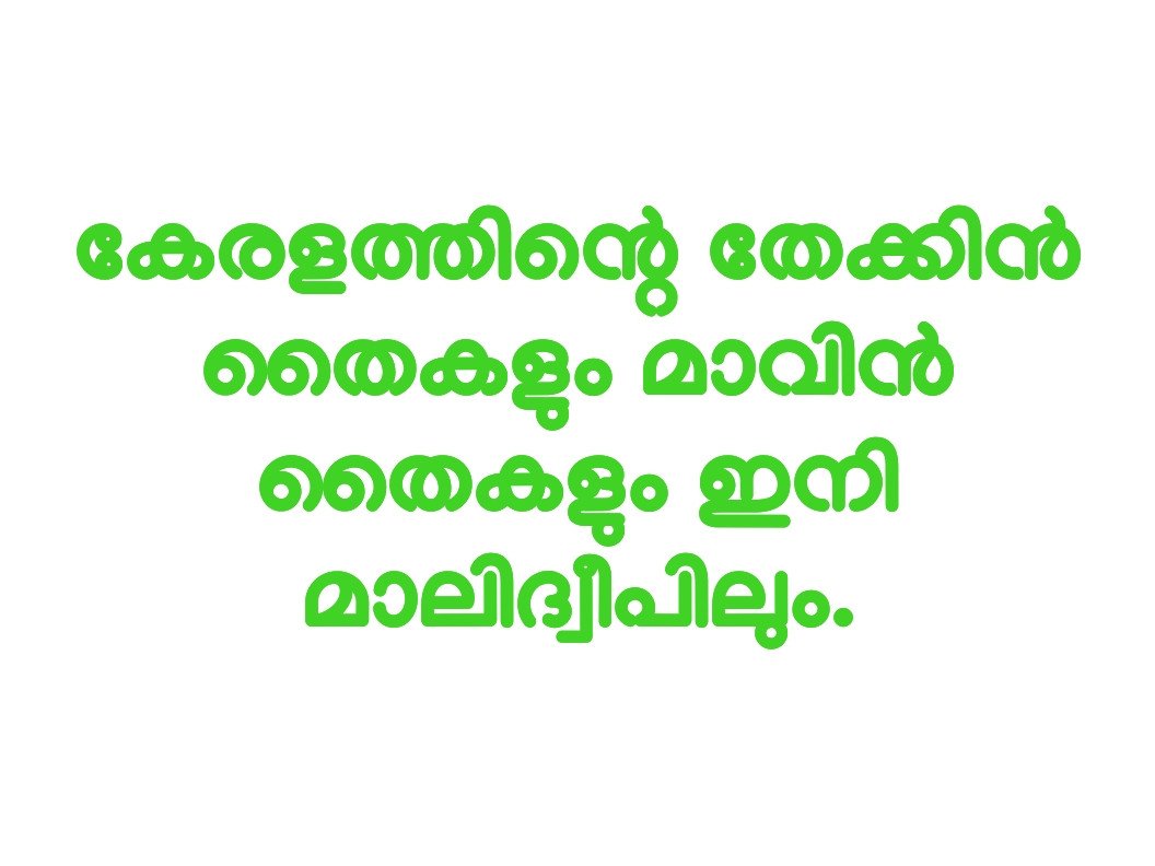 മാലിദ്വീപിന് തണലാകാന്‍ കേരളം