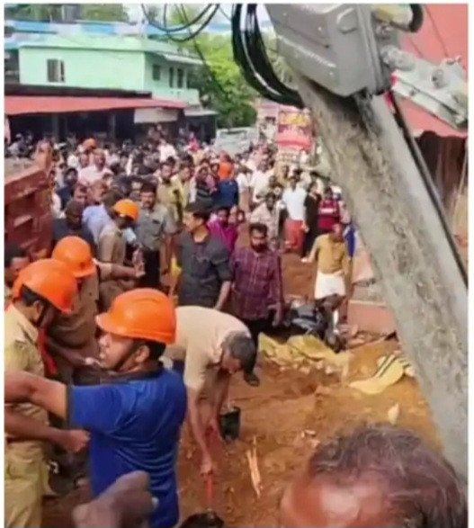 കൊട്ടാരക്കരയിൽ ടിപ്പർ ബസ് സ്റ്റോപ്പിലേക്ക് ഇടിച്ച് കയറി മറിഞ്ഞ് മുന്ന് പേർക്ക് ദാരുണാന്ത്യം